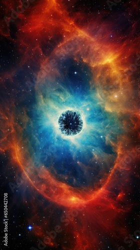 A celestial kaleidoscope comes alive in this image, as a planetary nebula presents a breathtaking display of vibrant hues and intricate patterns. Mod3f