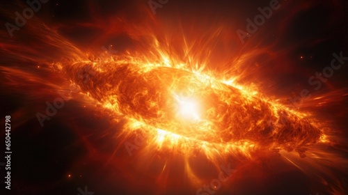 An explosive burst of solar energy punctuates an otherwise serene view of the universe, as a coronal mass ejection propels a stunning cascade of magnetic waves and plasma into the Mod3f