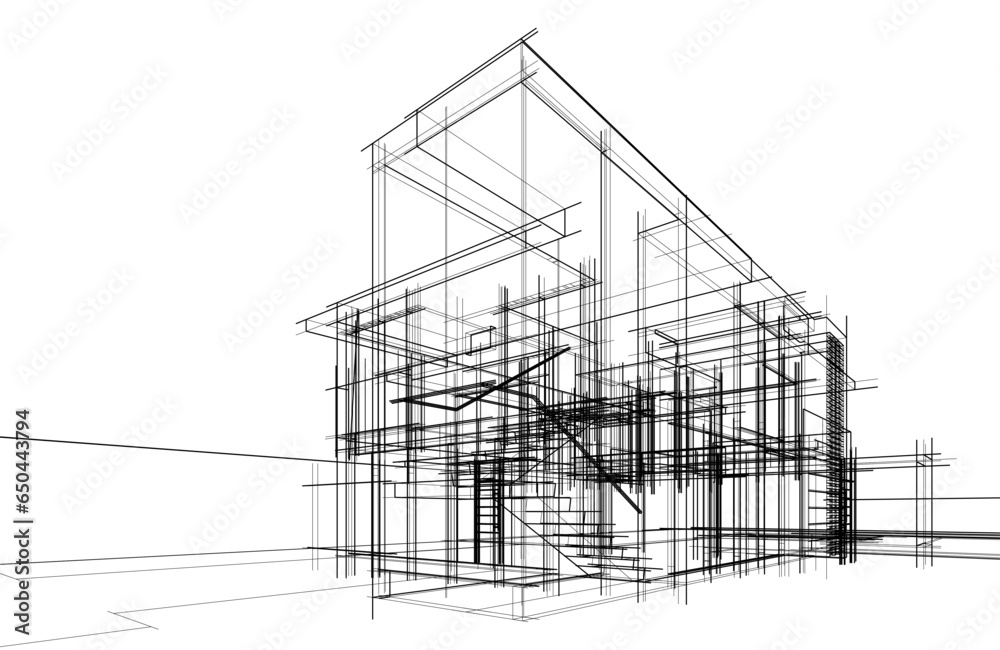 house sketch vector illustration