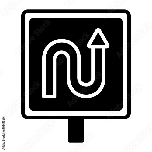 curly route icon
