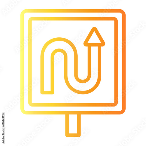 curly route icon
