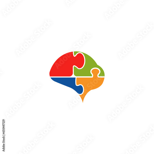 Brain logo designs concept vector, Health Brain Pulse logo
