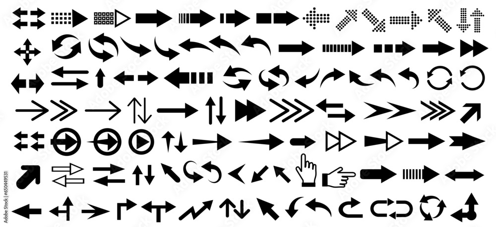 Arrow icon. Mega set of vector arrows. Arrow icon. Mega set of vector arrows.
