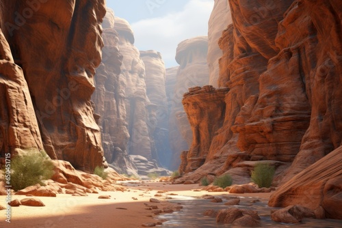 Crystal Canyon Dreams  8K Hyper-Realistic Landscape 