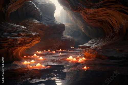 Sonic Visions: Hyper-Realistic 8K Sound-Infused Cavern 