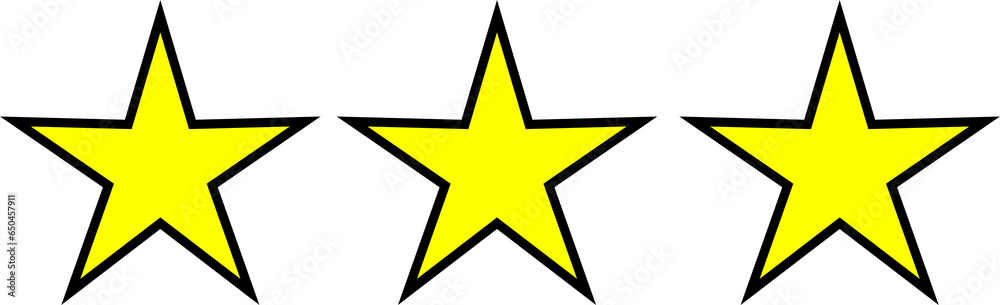 Obraz premium Star icon. Vector yellow isolated