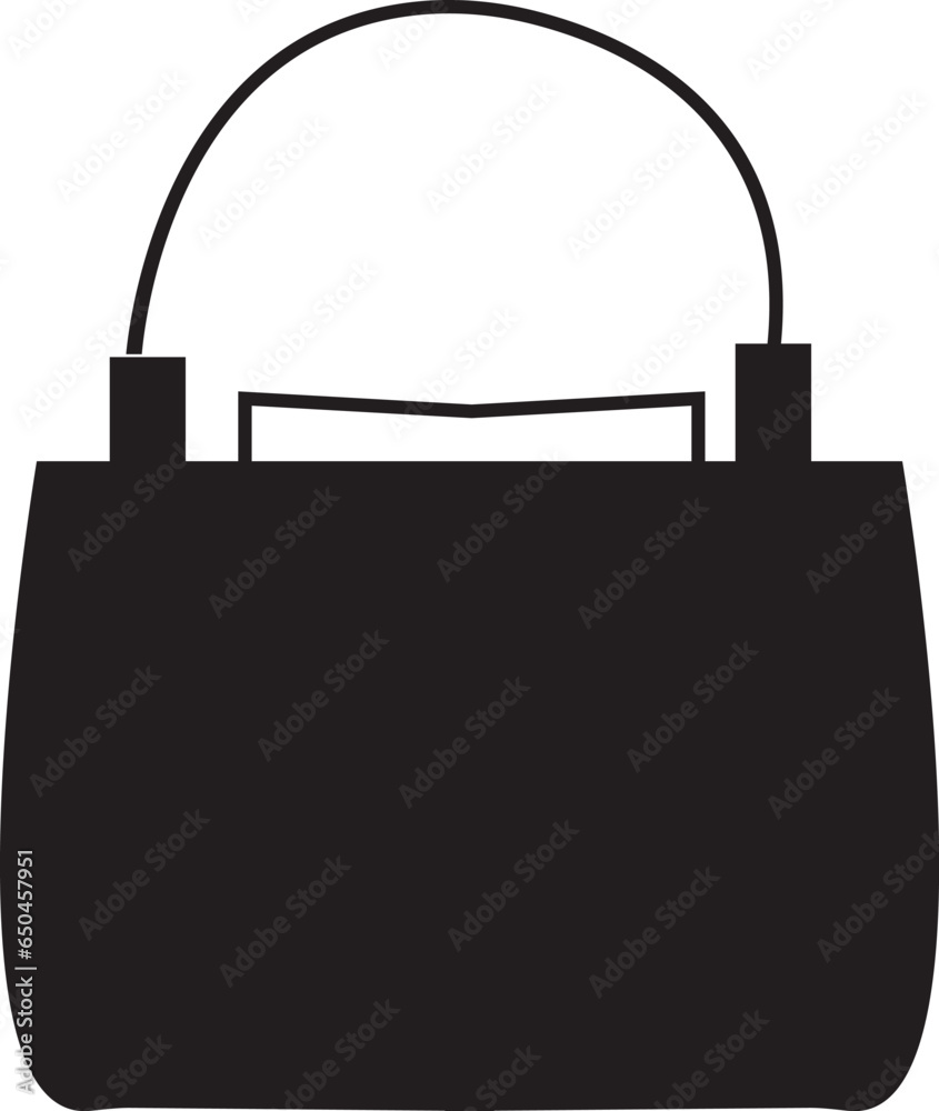 handbag icon on white background, Women Fashion Bags handbag icon on white background, Women Fashion Bags