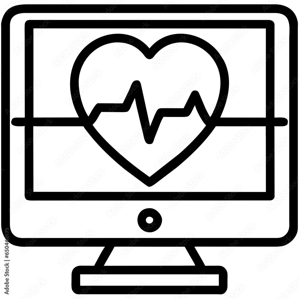 monitor with heart monitor with heart