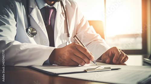 A doctor makes a diagnosis. Generative AI
