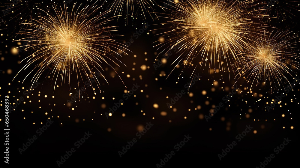 Happy new 2024 year fireworks celebration background. Generative Ai Happy new 2024 year fireworks celebration background. Generative Ai