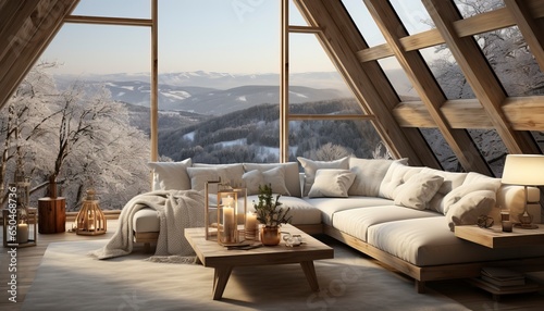 hotel room in winter