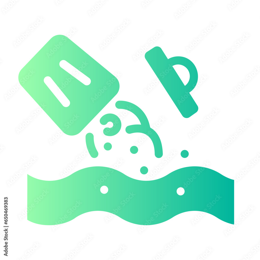 water pollution Gradient icon