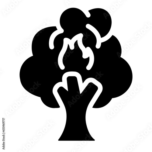 forest fires Solid icon