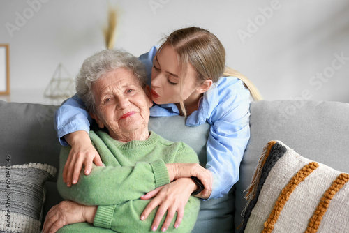 Young woman and her grandmo...