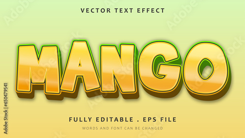 Modern Mango Editable Text Effect Design Template