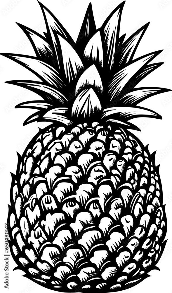 Obraz premium pineapple fruit cartoon
