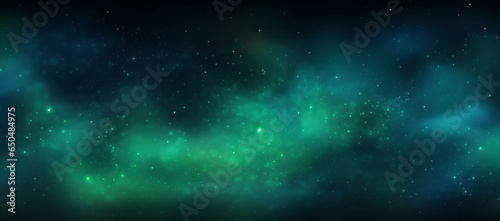 Green and blue abstract gradient sparkle background. Glow galaxy water texture  Generative AI 