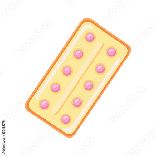 birth control pills medical illustration