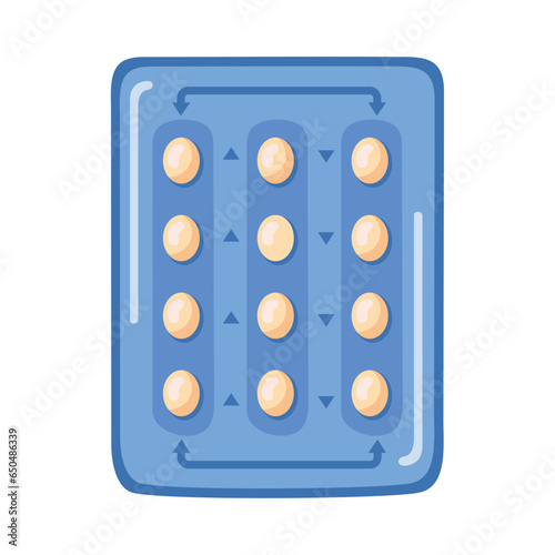 birth control pills pack design