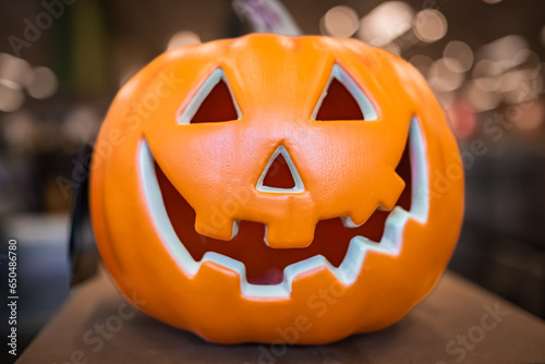 Halloween jack o' lantern background. Halloween Pumpkin photo