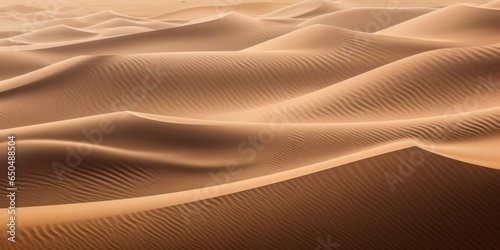 Abstract sandy dunes in the desert. Aerial landscape ripples and texture on the beach, Generative AI  © Ashutosh