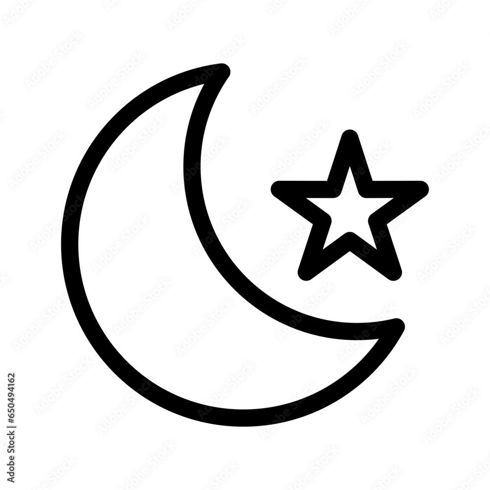 Moon Icon Vector Symbol Design Illustration Moon Icon Vector Symbol Design Illustration