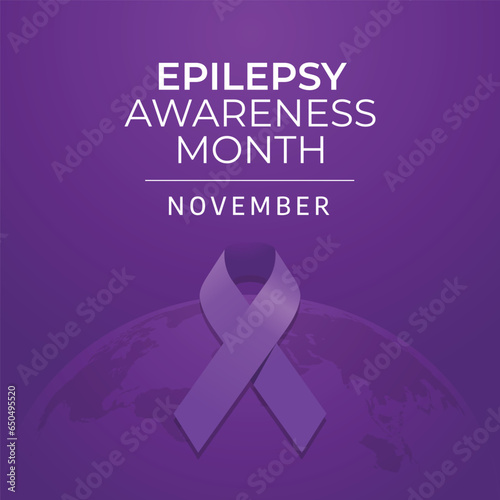 Flyers promoting National Epilepsy Awareness Month or associated events may be created using vector pictures regarding the month. design of a flyer, a celebration.