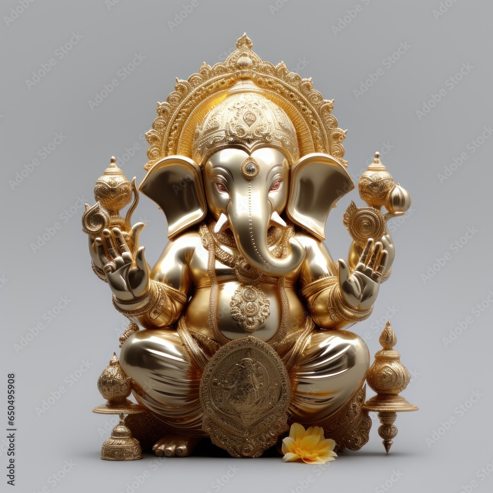 Fototapeta premium Ganesh an important image during Diwali. Generative AI.