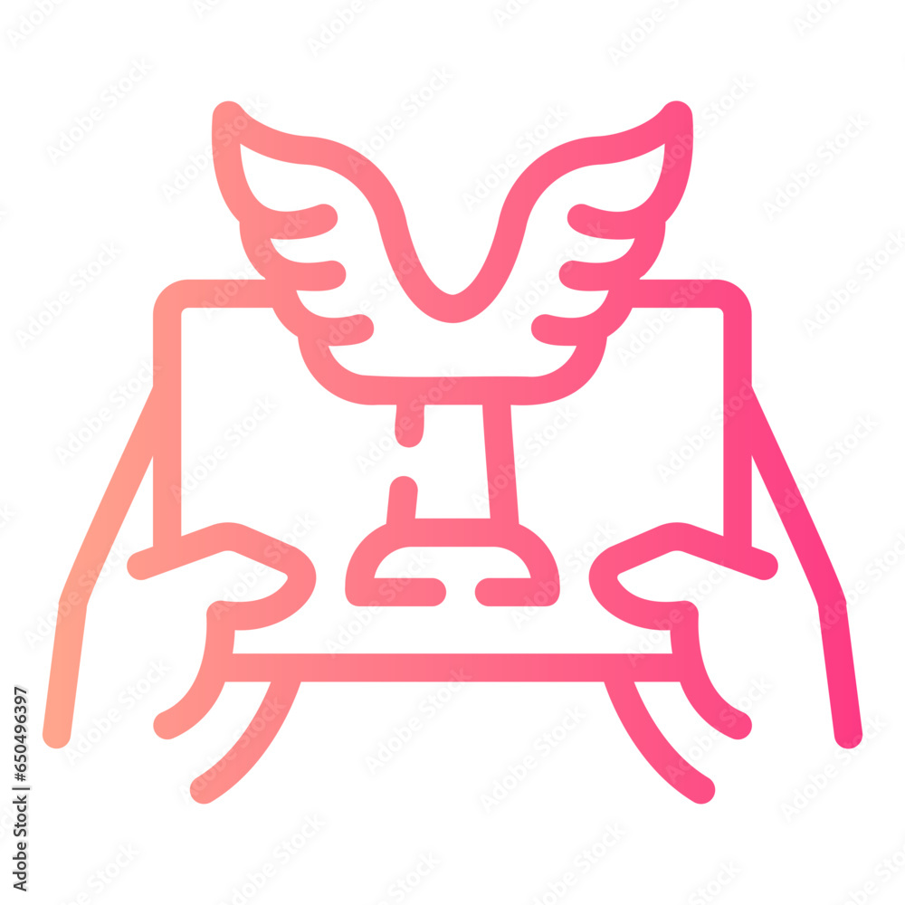 trophy Line Gradient Icon trophy Line Gradient Icon