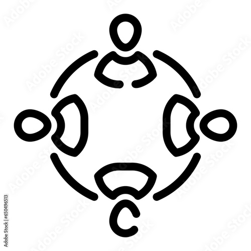 organization Line Icon