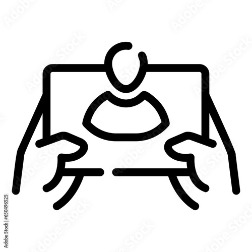 video call Line Icon