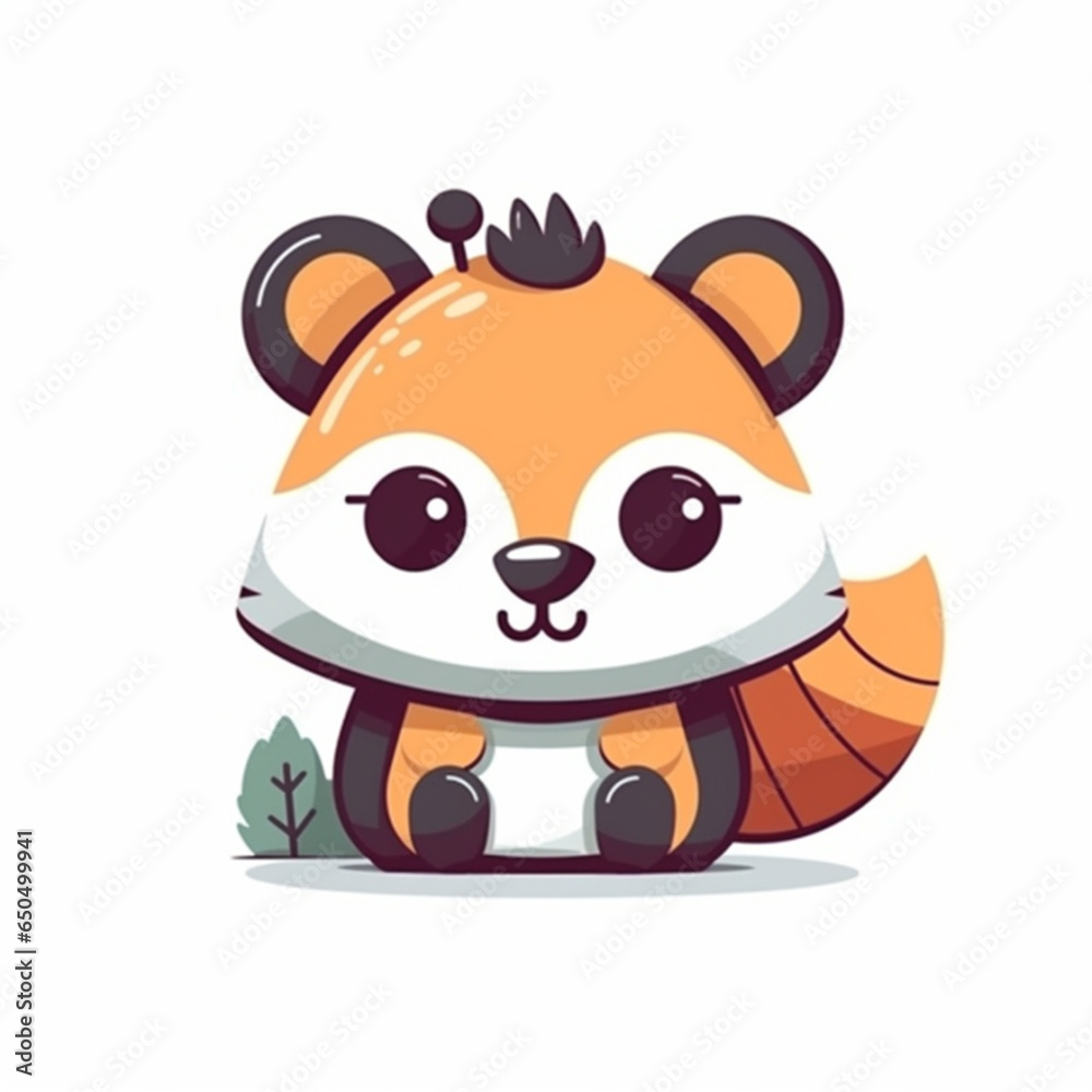 Fototapeta premium logo animal cartoon cute 