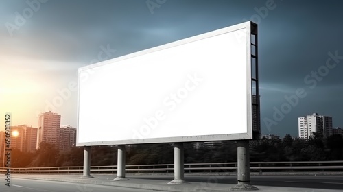 Advertising mock up blank billboard with copy space for your text content public information board billboard blank for outdoor advertising poster