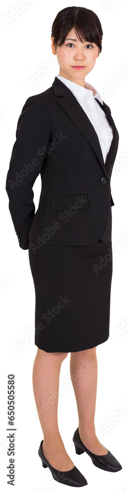 Digital png photo of happy asian businesswoman on transparent background Digital png photo of happy asian businesswoman on transparent background
