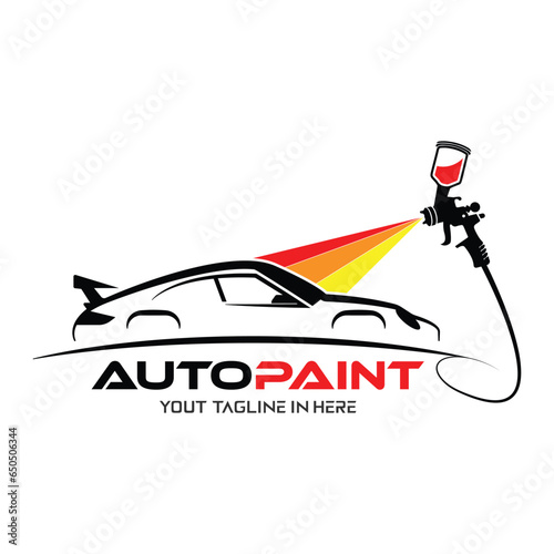 autopaint logo template, Perfect logo for business related to automotive industry