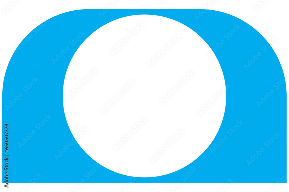 Digital png illustration of circle with copy space on blue and on transparent background Digital png illustration of circle with copy space on blue and on transparent background