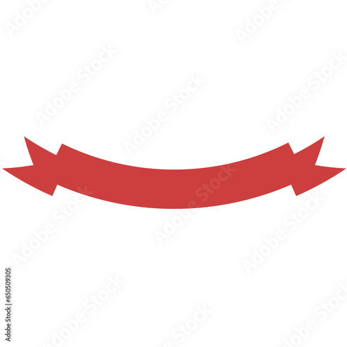 Digital png illustration of red ribbon with copy space on transparent background © vectorfusionart