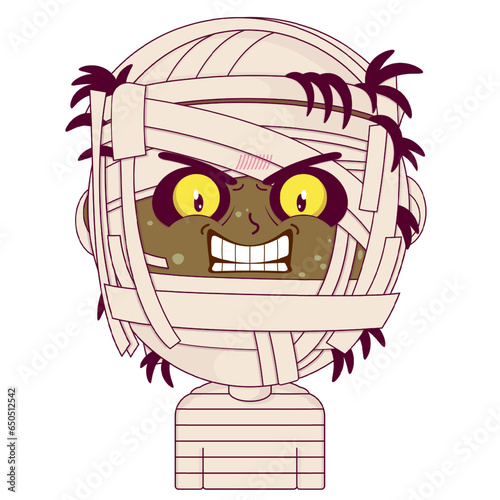 mummy angry face cartoon cute