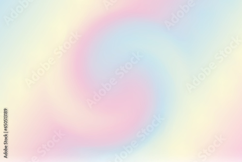 Pastel rainbow swirl background. Fantasy neon unicorn pattern. Bright multicolored sky. Vector illustration.
