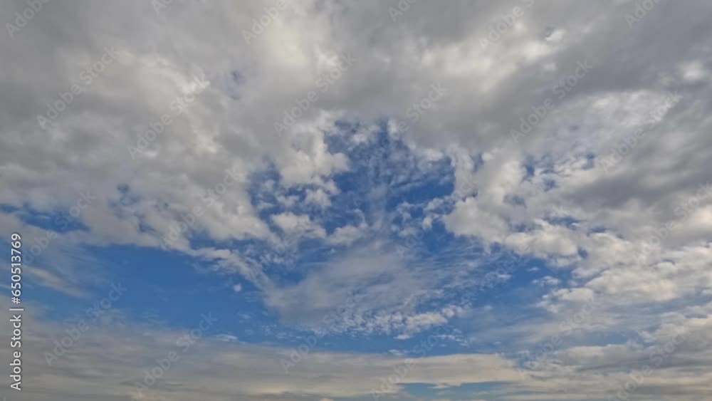 timelapse video with cute clouds, natural backdrop - loop video timelapse video with cute clouds, natural backdrop - loop video