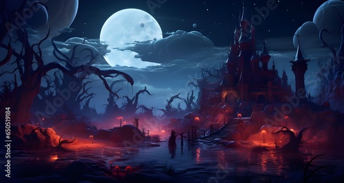 halloween scene Video Game  Knights Chronicle  HD wallpaper