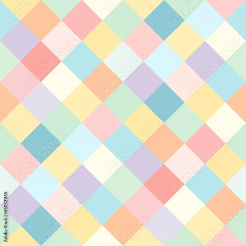 Check pattern with various pastel color