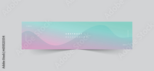 Linkedin banner abstract background gradient wave