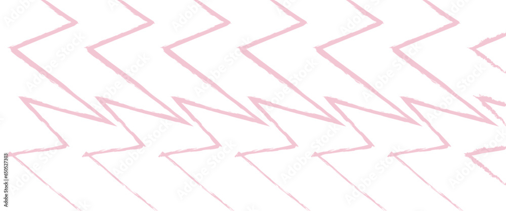 Zig zag pattern, seamless pattern, seamless pink and white vector pattern, chevron waves striped retro background.