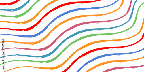 Seamless Wave Pattern with a transparent background, hand drawn water sea vector background, wave pattern colorful for summer vector design.