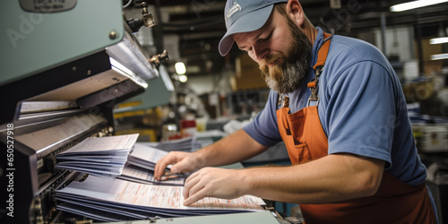 The Art and Precision: Bindery Machine Operator at Work.