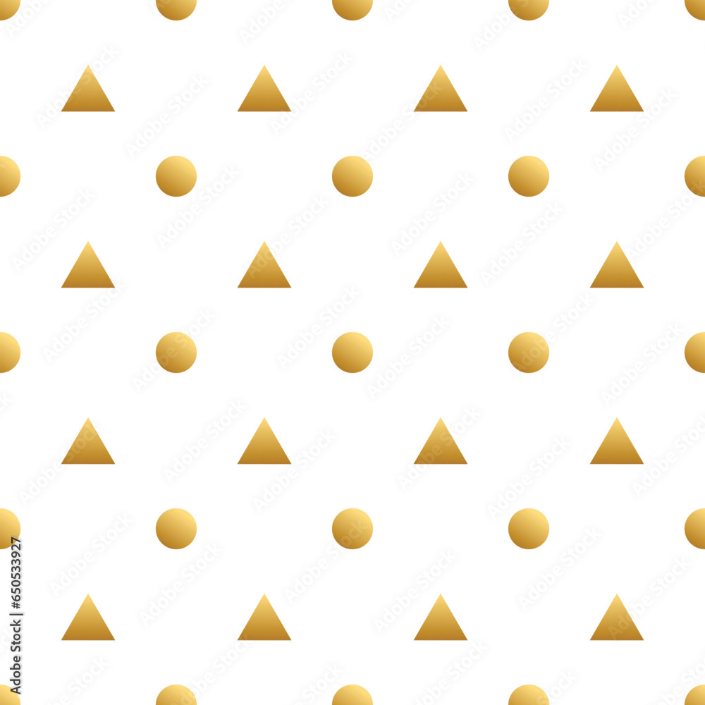 Vector gold triangle and dots pattern Vector gold triangle and dots pattern