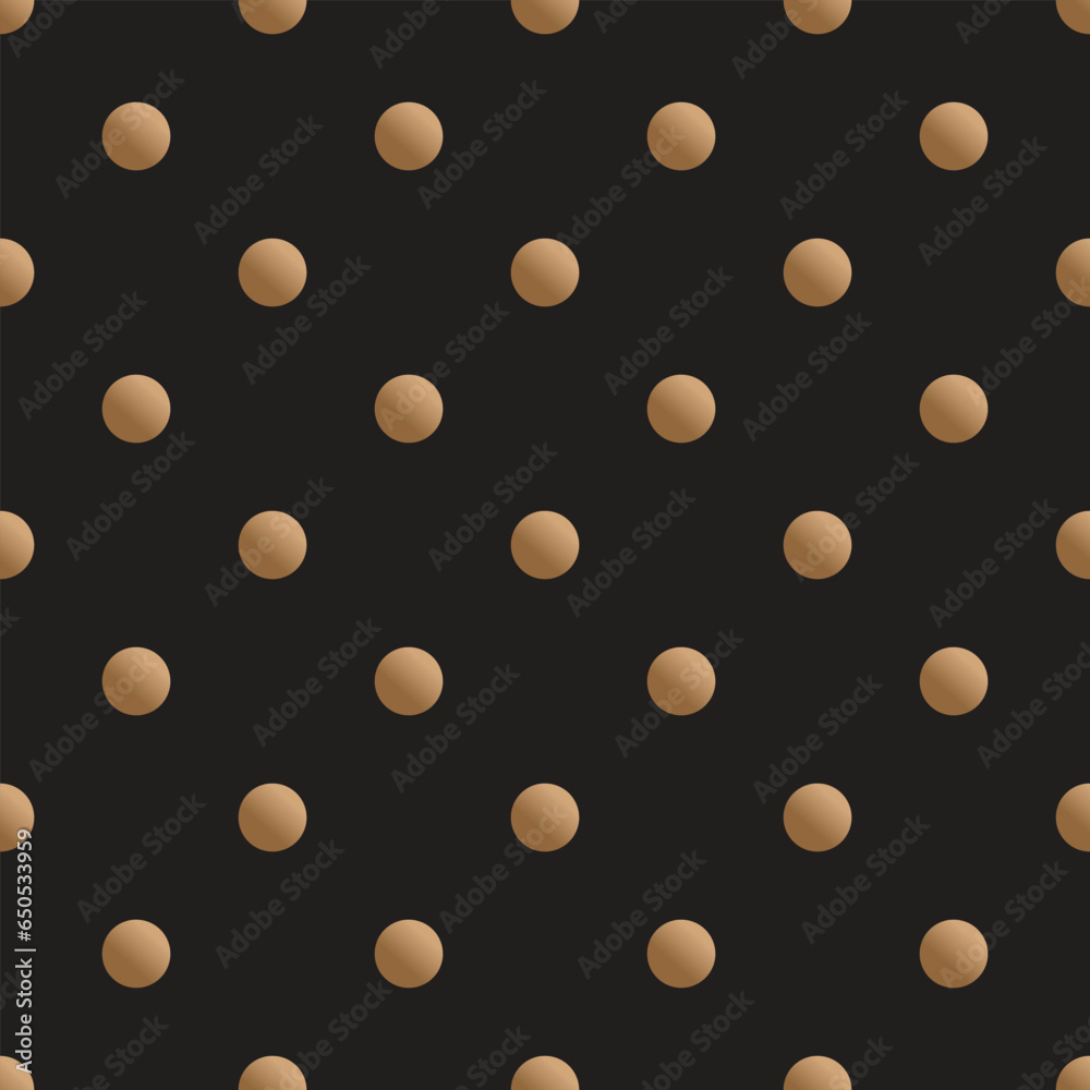 Points seamless pattern. Dot texture. Polka dots background. Simple geometric dotty. Grid point halftone. Abstract minimal dotted. Gold polkadots.