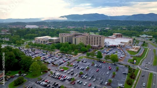 Johnson City Medical Center aerial pullout, Johnson City Tennessee photo