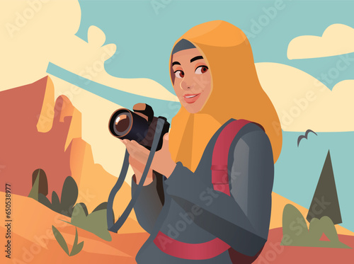 photographer with camera
